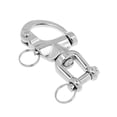 thumbnail image 3 of 2x Eslabón giratorio de ojo profesional 304 Acero inoxidable Grillete Gancho Clip Hebilla Barco marino Vela Accesorios de hardware de aparejo - Baoblaze Giratorio a presión, 3 of 7