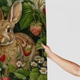 thumbnail image 3 of BCIIG Rabbit Strawberries Flowers Bathroom Decor Set Shower Curtain with Hooks  Chic Modern Bathroom Decor Set Colorful Luxurious Graphic Print Waterproof Shower Curtain Set for Bathroom Decor, 3 of 7