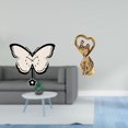 thumbnail image 2 of Reloj de pared con figura de pareja, moderno minimalista, para colgar en la pared, decorativo, de cerámica acrílica, adecuado para sala de estar, dorm, 2 of 8