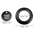 thumbnail image 7 of Unique Bargains Engine Start Stop Button Cover Kit Push Start Button Trim Sticker for Ford Explorer 2020-2022 for Ford Explorer Hybrid 2020-2021 Aluminum Alloy Black, 7 of 7