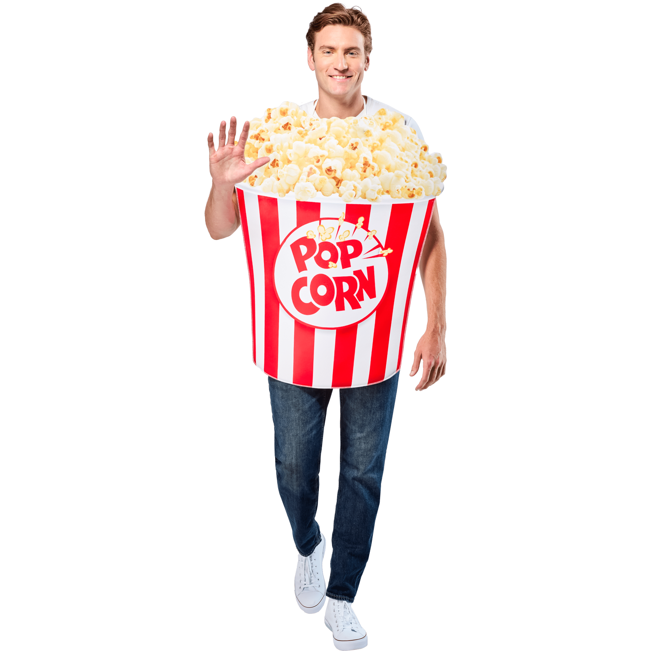 Popcorn and Butter Matching Halloween Costume for Adults by Way to Celebrate, 3-Piece Set