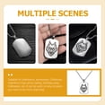 thumbnail image 4 of FESTFENDS Men's Pendants Titanium Steel 1Pcs Wearable Punk Style Birthday Party, 4 of 7