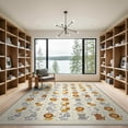 thumbnail image 2 of ODIKA Zoo Playful Classroom Wildlife Abc Featuring Adorable Motifs Low Profile Flatwoven for Great Room, Indoor Open Concept, Large Living, 2 of 7
