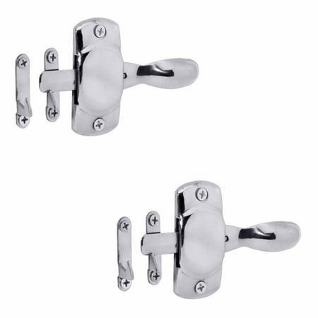 - 2 Solid Bright Brass Hoosier Icebox Latch Right
