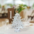 thumbnail image 2 of 2 Piezas de Adorno de Mesa de Estatuilla de árbol de Navidad Azul transparente Soledad Estatuilla de escritorio, 2 of 7