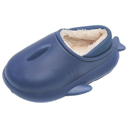 

KIHOUT Clearance Winter Warm Home Kids Cotton Shoes Toddler Kids Cartoon Shoes Children Eva Slippers Indoor Baby Thick Bottom Cotton Wrap Heel Cotton Slippers