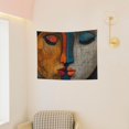 thumbnail image 3 of Hirioo Abstract Colorful Duality Print Tapestry Lightweight Fabric for Bedroom Aesthetic Home Wall Dorm Décor Living Room Decor 29x37 Inch, 3 of 8