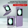 thumbnail image 2 of Dteck Case for Samsung Galaxy Z Flip 5,Shockproof Hard PC Case Non-Slip Slim Back Cover for Galaxy Z Flip 5 5G,Purple, 2 of 6