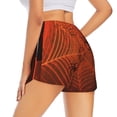 thumbnail image 3 of Goofa Spider Web Printed Women 2 in 1 Running Shorts,Quick Dry Athletic Workout Shorts,High Waisted Athletic Shorts with Liner Pockets-Medium, 3 of 9