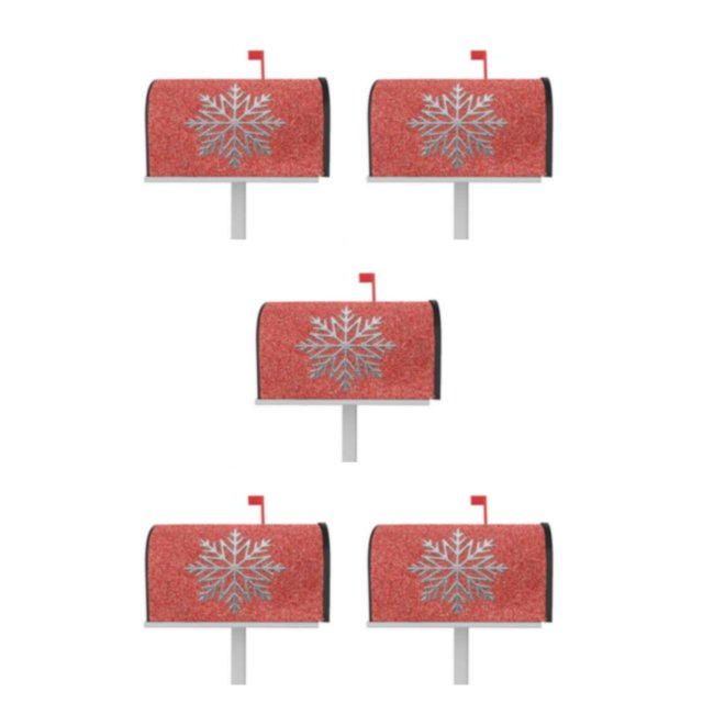 tssuouriy Mailbox Christmas Deer Pattern Sleeve For Festive Touch Bright And Warm YTYH2309043 5Set