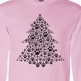 thumbnail image 4 of Inktastic Furry Christmas Tree As Pawprints Long Sleeve T-Shirt, 4 of 5