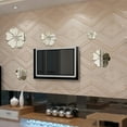 thumbnail image 2 of Vikakiooze Home Decor Clearance, 3D Mirror Floral Art Removable Wall Sticker Acrylic Mural Decal Home Room Decor, 2 of 3