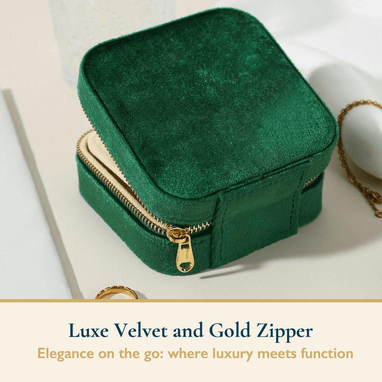 ComfiTime Travel Jewelry Case with Mirror and Velvet photo 2