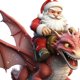 thumbnail image 2 of 2 PCS ACRYLIC Santa Dragón Flying 2d Dinosaurio Flat Dinosaur Del Automóvil Navidad (#1), 2 of 5