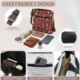 thumbnail image 6 of Tutolipy Waterproof PU Leather Shoulder Crossbody Bag for Travel Daily Use, PU Material Adjustable Strap Women's Shoulder Bag, Santa Snowman, 6 of 7