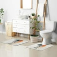thumbnail image 6 of Yayeee Bath Rug for Bathroom Floor Non Slip Contour Fluffy Soft Absorbent Mat, 20"x24", White Astronaut, 6 of 7