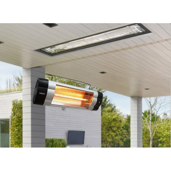 ZNERGY Carbon Infrared Heater Silver Electric  Wall Mount Heater