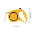 thumbnail image 4 of Unique Bargains 1 Pc Circle Style Pet Leash Scaling Dog Leash for Dog 16.4ft Long Yellow, 4 of 6