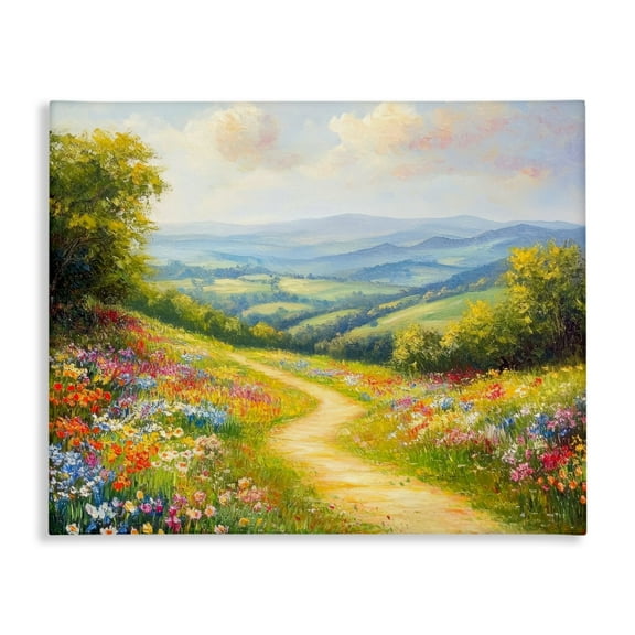 Stupell Industries Bright and Sunny Wildflowers Canvas Wall Art design by Petal Prints Design, 16 x 20