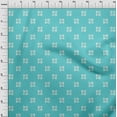 thumbnail image 3 of oneOone Polyester Lycra Fabric Square Kasuri Print Sewing Fabric BTY 56 Inch Wide, 3 of 4