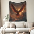 thumbnail image 2 of Flannel Fleece Twin Blanket, Soft Large Twin Blanket, Lightweight Cozy Plush Twin Blanket Fit Sofa Bed, 60"x80", Eagle, 2 of 7