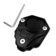 thumbnail image 2 of Placa de extensión para soporte de pata de cabra con llave para C400GT C400x 2019-2021 Negro, 2 of 9