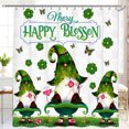 thumbnail image 1 of Whimsical Rideau de Douche de Printemps Papillons - "Joyeux Fleuri", 1 of 4