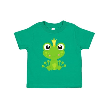 

Inktastic Cute Frog Green Frog Frog Prince Crown Gift Toddler Boy or Toddler Girl T-Shirt