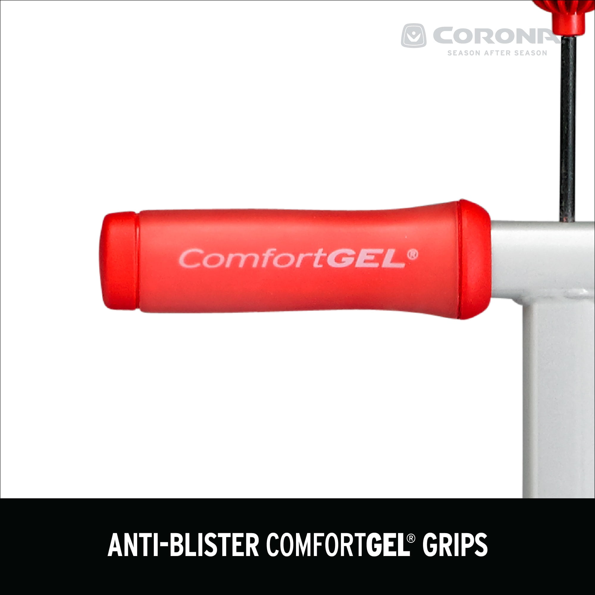 Corona 6" Steel Tines with Red ComfortGEL Grip SoilRIPPER Tiller