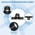 thumbnail image 3 of Uxcell Suspension Pipe Clamps Standard Tubing Supports for Pex Copper Pipe 1/2 Inch, 3 of 6