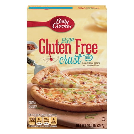 (2 Pack) Betty Crocker Gluten Free Pizza Crust Mix, 10.5 (Best Pizza Crust Mix)