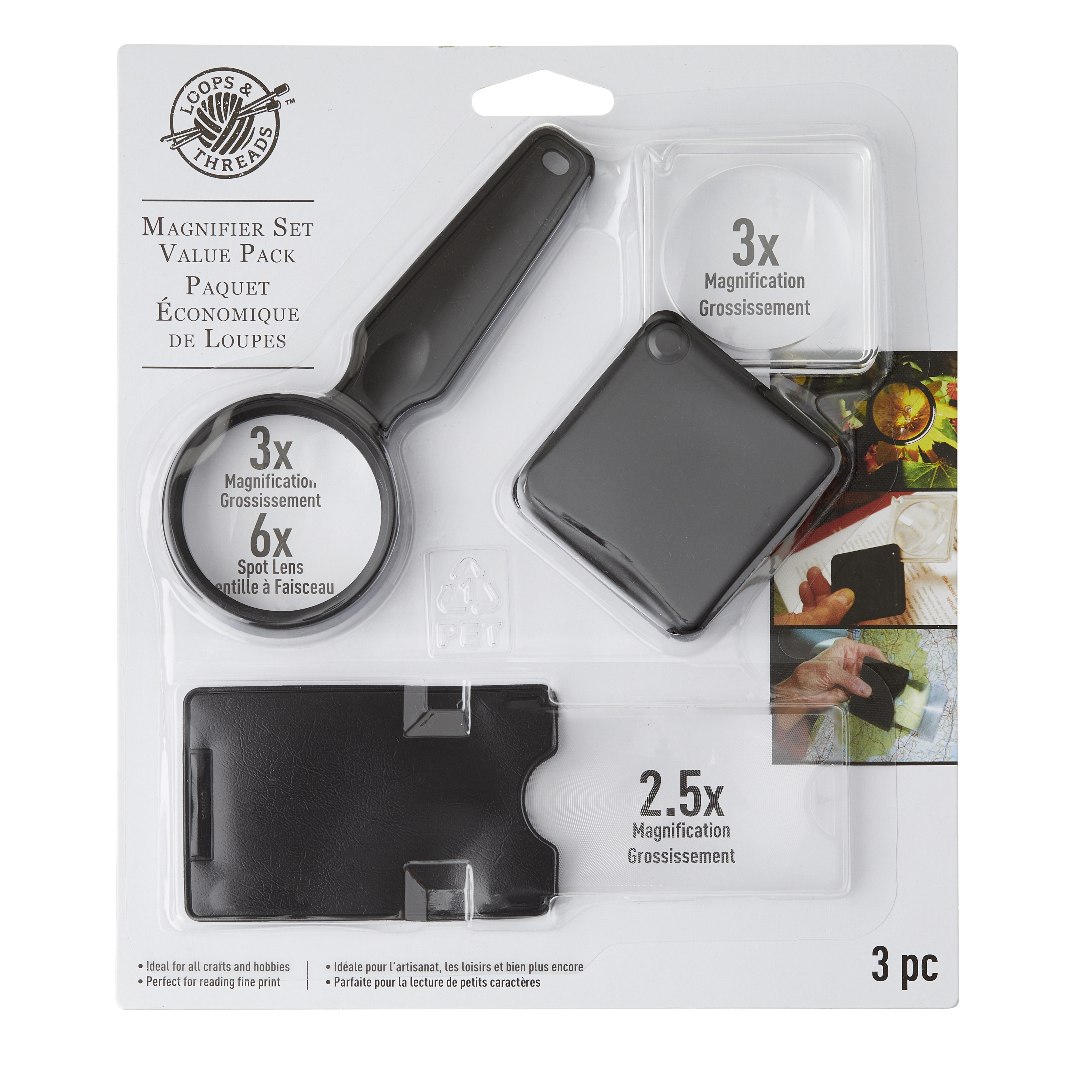 Loops & Threads Magnifier Set Value Pack