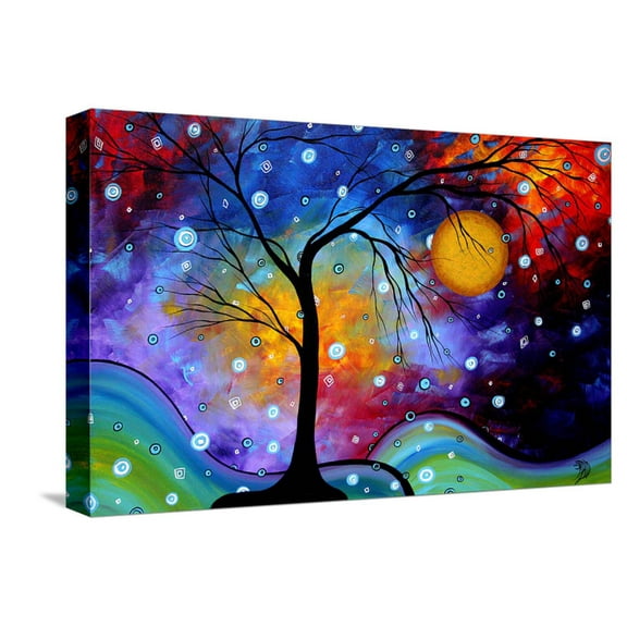 Art.com Winter Sparkle Stretched Canvas Print Wall Art by Megan Aroon Duncanson, 18" x 12"