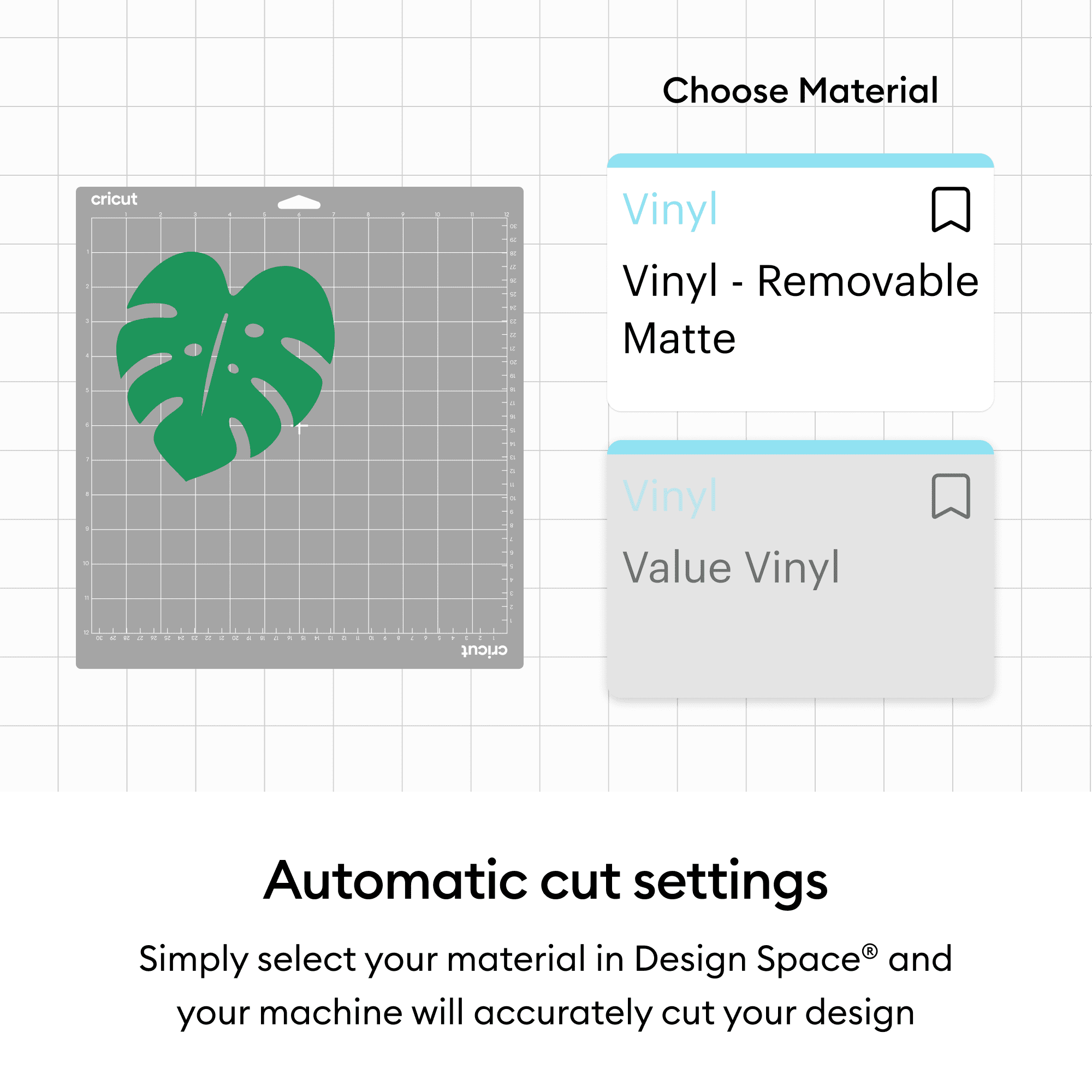 Cricut® Vinyl – Removable (4 ft), Black