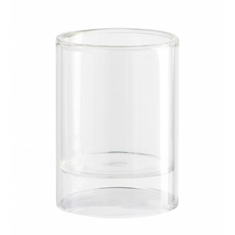 Clear Glass Floating Candle Holder, Small photo 1