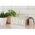thumbnail image 4 of Grateful Soft Sage White 10 x 5 Wood Wall Sign Plaque, 4 of 4