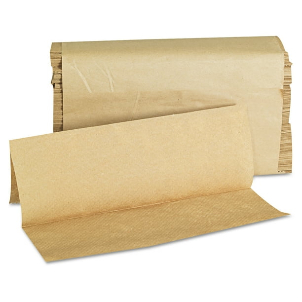 GEN Folded Paper Towels, Multifold, 9 x 9 9/20, Natural, 250 Towels/PK