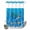 Blue, variant on No Hook Shower Curtain, Coastal Jellyfish Shower Curtains for Bathroom with See Through Top Window, Nautical Coral Starfish Ocean Creatures Waterproof & Washable Bath Curtain 60"x72"