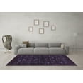 thumbnail image 3 of Ahgly Company Indoor Square Abstract Blue Contemporary Area Rugs, 3' Square, 3 of 4