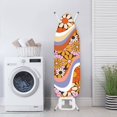thumbnail image 4 of HELLHERO Quick Install Ironing Board Covers Stretch Elastic Fit Adjustable Straps 15 x 54 inch Non-Fading Cartoon Coloured Daisies, 4 of 6