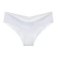 thumbnail image 3 of Bigersell Lace Underwear Clearance Plus Size Panties Briefs Panty Style P-918 Polyester Bikini Panties Thong Underwear Briefs High Waist Women's Panties White S, 3 of 3