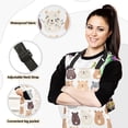 thumbnail image 2 of Happy Bear Faces 5 Pcs Kitchen Set Heat Resistant Oven Mitts and Non-Slip Pot Holders with Adjustable Cooking Apron, 2 of 6