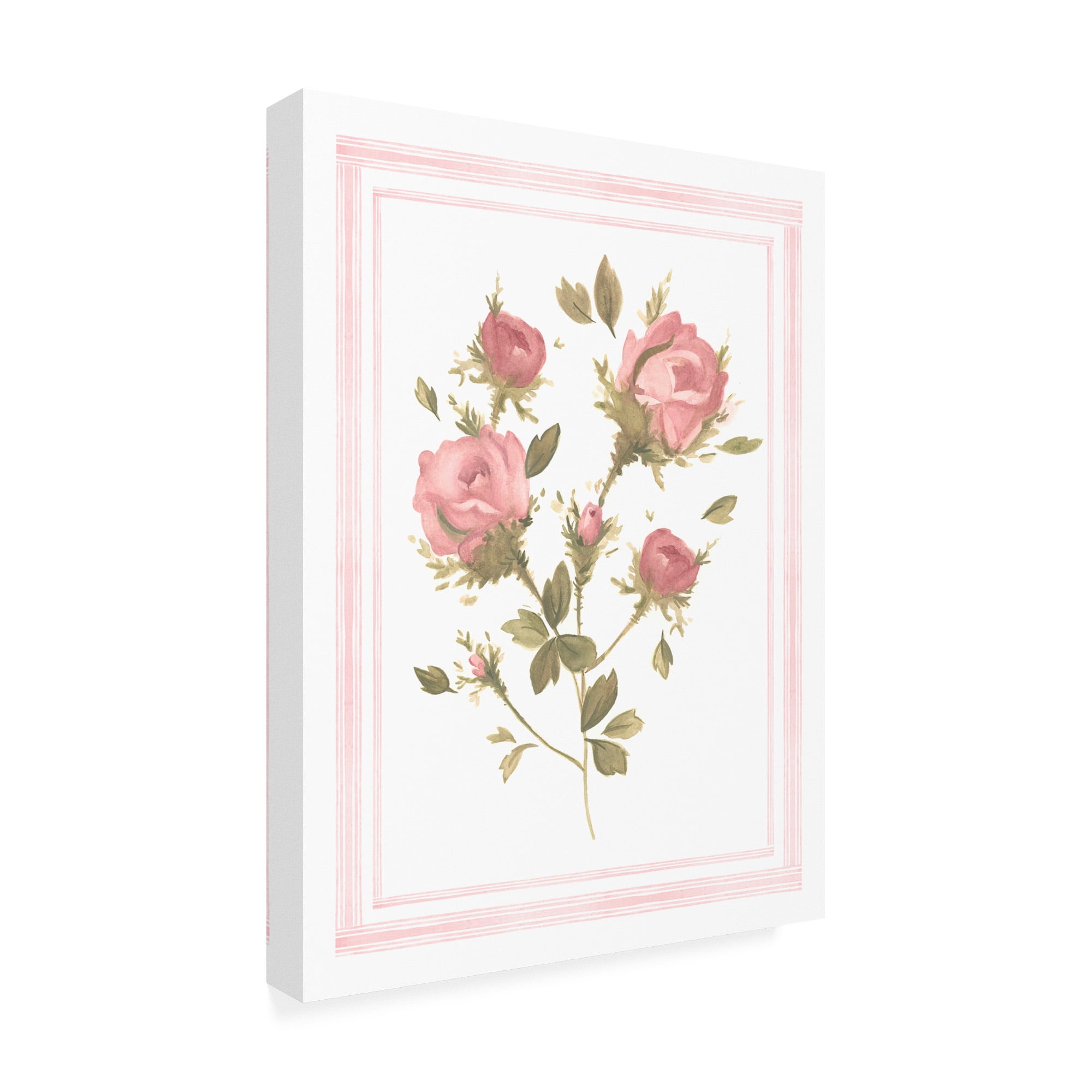 Trademark Fine Art 'Rose Pattern II' Canvas Art by Emma Scarvey