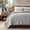 Drizzle Gray, variant on EverGrace 100% Cotton Quilt King Size, Pre-Washed Modern Grid Stitch Lightweight Bedspread Coverlet for All Season, Oversized 3-Piece Bedding Set with 2 Pillow Shams, Midnight Blue