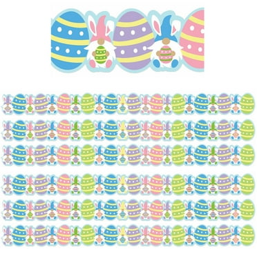 Eureka Easter Gnomes Extra Wide Deco Trim, 37 Feet Per Pack, 6 Packs