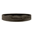 thumbnail image 3 of FurHaven Pet Dog Bed | Oval Terry Fleece and Suede Pet Bed for Dogs & Cats, Espresso, Jumbo, 3 of 3