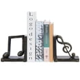 thumbnail image 4 of MyGift 2-Piece Musical Note Decorative Resin Bookends, 4 of 5