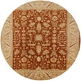 thumbnail image 1 of Ahgly Company Machine Washable Indoor Round Industrial Modern Lava Red Area Rugs, 3' Round, 1 of 7