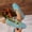 Sky Blue, variant on Rvasteizo Womens Stripe Print Shoes Pull-On Flat Breathable Summer Lightweight