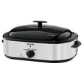 thumbnail image 2 of VEVOR Roaster Oven, 14QT Fast-Cooking Turkey Roaster, 150-450℉ Adjustable Temperature Electric Roasting Pan with Self-Basting Lid, Roasting Lift-Out Rack, Defrost & Warm Function, Fits 18lb Turkey, 2 of 9